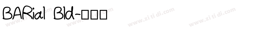 BARial Bld字体转换